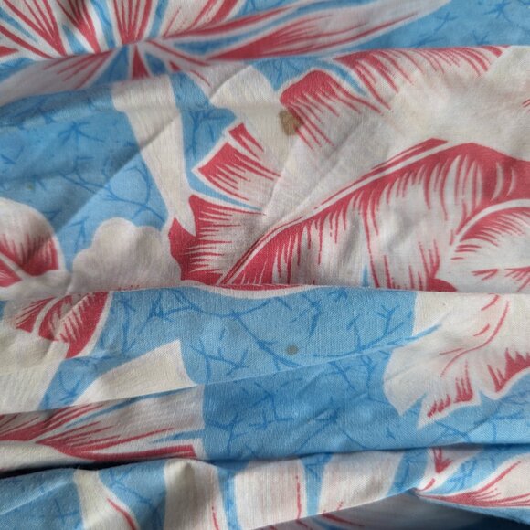 Vintage Hawaiian Dress Size Large Sleeveless Made In Hawaii All Over Print - Picture 5 of 11